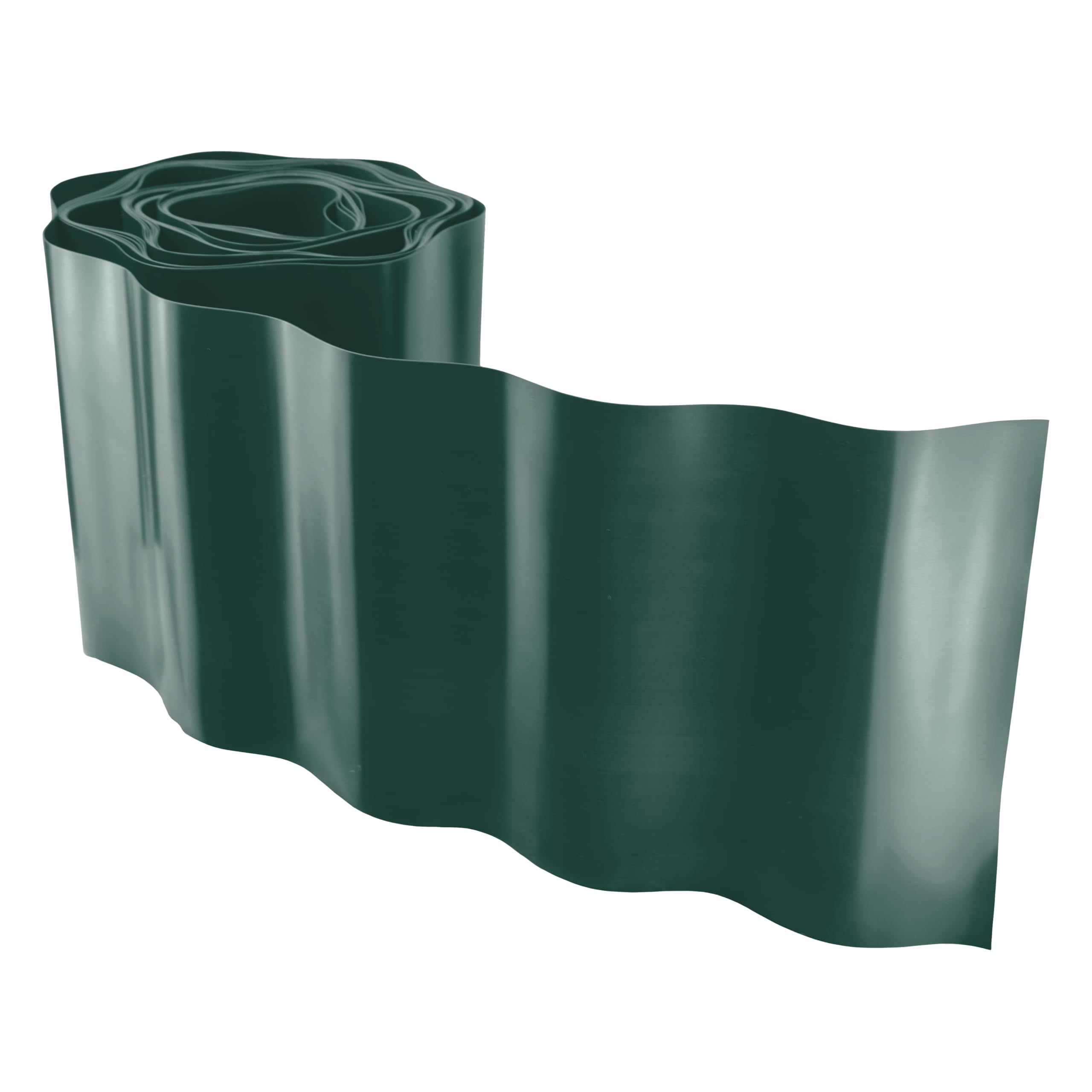 Wavy Plastic Garden Lawn Edging, H=10CM, L=9M, Green - provides a clear separation between grass, flower beds, pathways, and other landscape features.