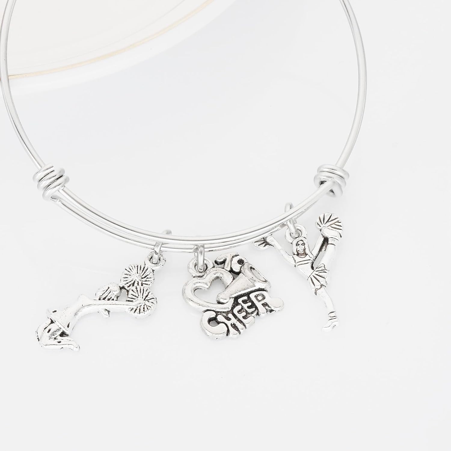 HUTIMY Cheer Bracelet Cheerleading Gifts You Are Braver Than You Believe Bangle Bracelet Cheer Jewelry for Cheerleaders Cheer Coaches Or Team - Image 4