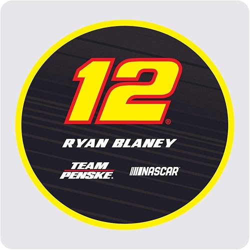 Ryan Blaney #12 - Posavasos acrílicos para 2020 (4 unidades)