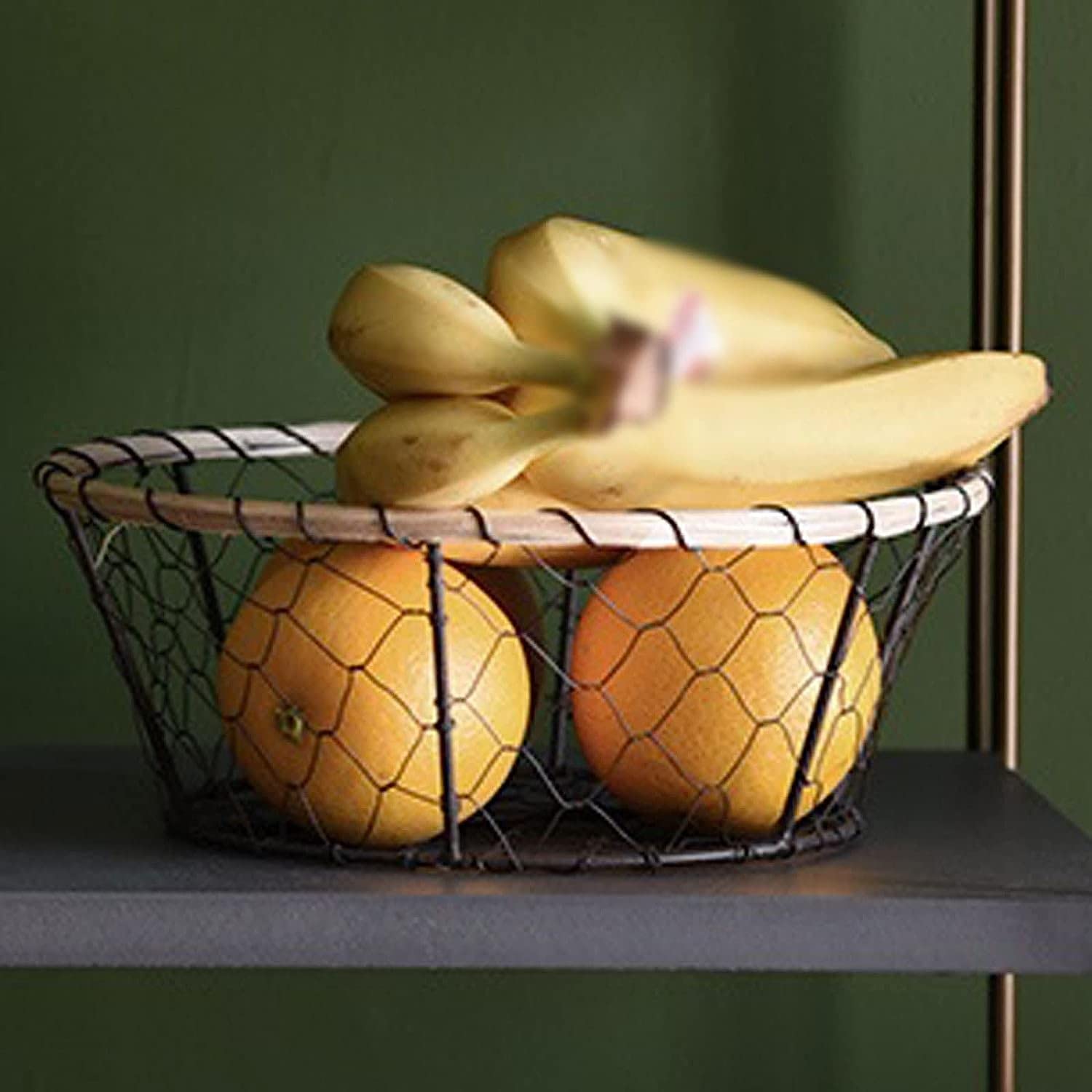 Cesto di frutta in rattan intrecciato a mano, cesto portaoggetti intrecciato, vassoio rotondo, cesto di pane cesto di frutta per conservare dolci