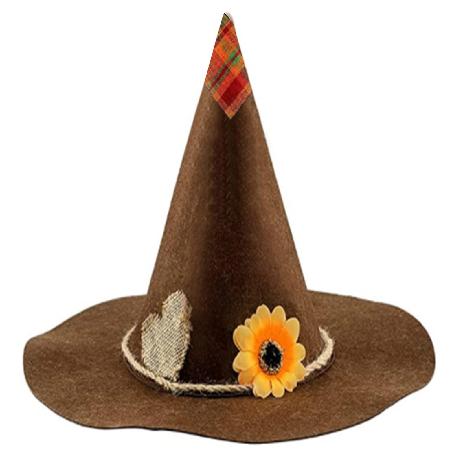 Kalttoy Scarecrow Hat Scarecrow Witch Adult Costume Wizard Magican Cap Halloween Hats
