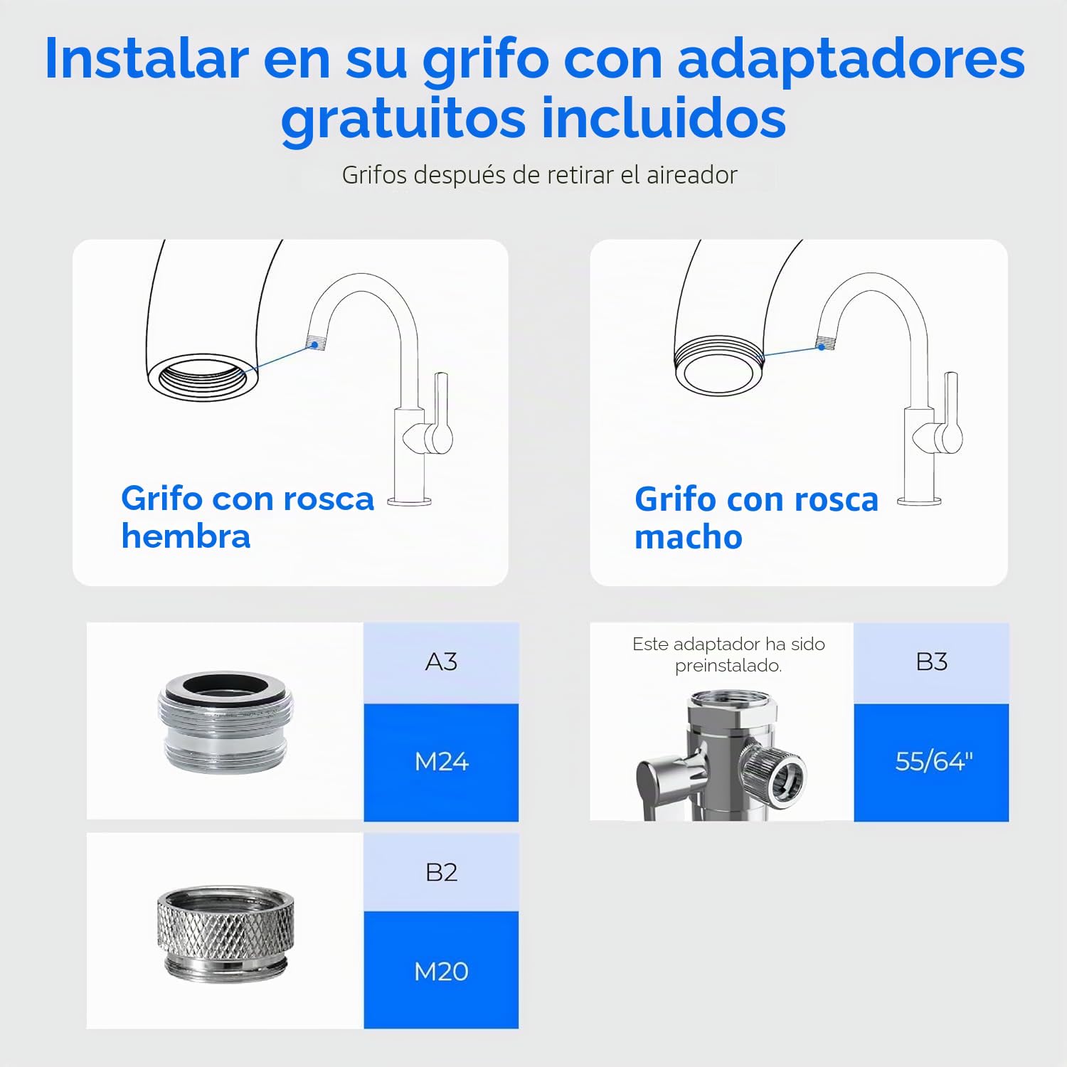 [Ultra Filtration] Waterdrop Filtro de Agua de Encimera, Recordatorio de la Vida Útil del Filtro, 4000 Galones, Reduce los Metales Pesados, el Mal Olor y el 99% de Cloro (1 Filtro Incluido) WD-CTF-07