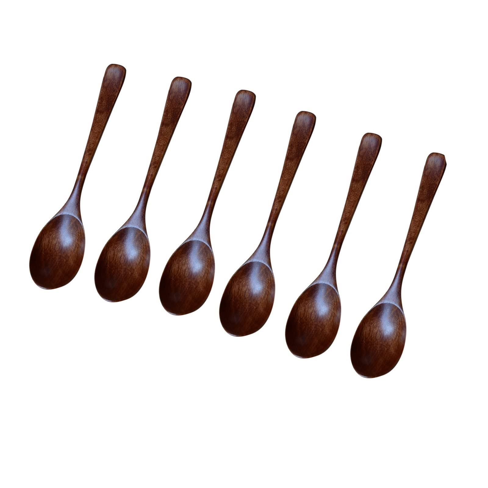 Cucharas de Postre Cucharas de Postre, Cuchara de Madera de Estilo Coreano, utensilio de Cocina, Herramienta for Sopa, cucharadita, Catering, Cuchara de Madera Cucharillas Cafe(B)