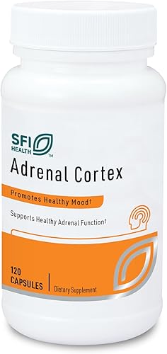Klaire Labs - Corteza suprarrenal de 250 mg - Suplementos de apoyo suprarrenal para el manejo del cortisol - Ayuda a apoyar la función suprarrenal