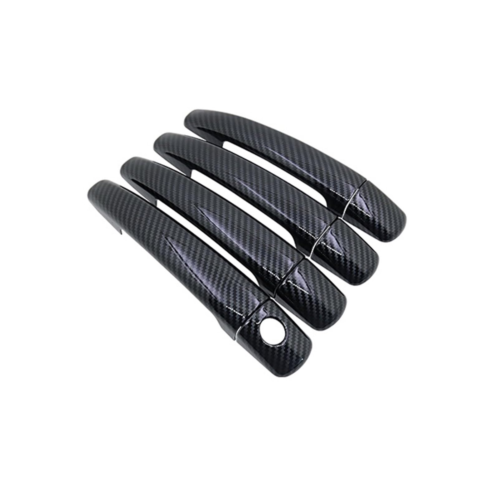Drezzo Car Exterior Door Handle ABS Car Door Handles Cover for Citroen C3 Mk2 2010-2016(Handle 1 Keyholes 3)