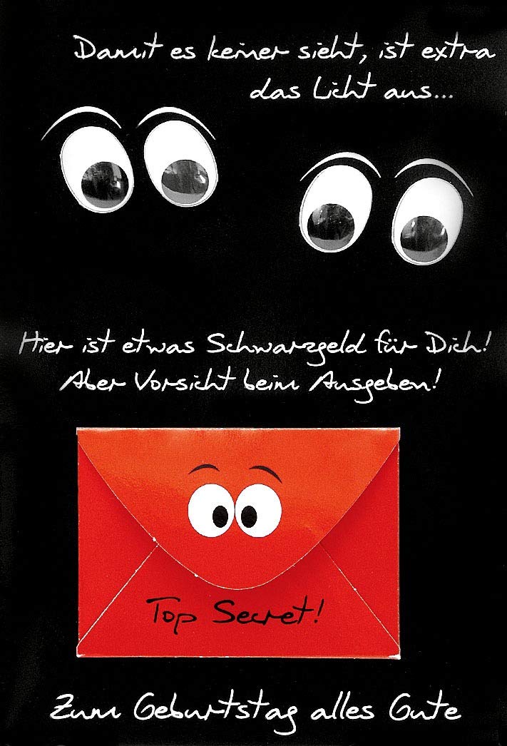 bsb Greetings Card Birthday Card"Black " Card