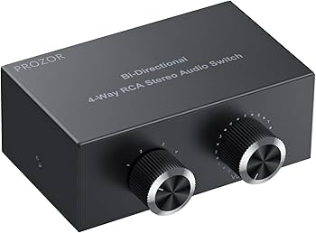 カーオーディオ 123 Amazon | PROZOR オーディオ セレクター 4入力1出力/1入力4出力 RCA