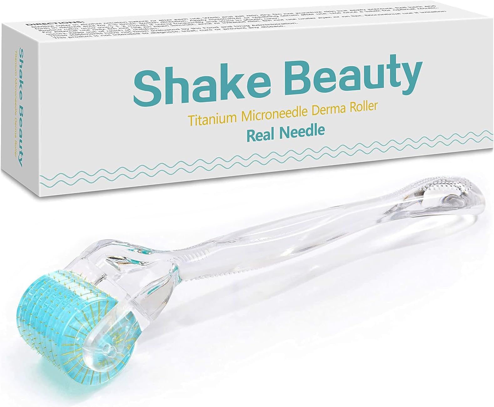 Derma Roller REAL Needles -192 Titanium 0.25mm Microneedling Roller for Face - Includes Storage Case