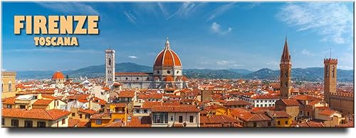Imán de nevera panorámica Florencia Toscana Travel Souvenir Italia Firenze