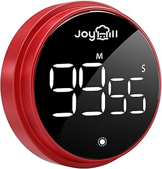 JOYHILL Kitchen Timer, Magnet, Magnet, Long Time, Countdown, Countdown, Timer, Dial Type, For Studying, Studying, Children, Children, Clock, Can See Remaining Time, Large, Volume Switching, Cooking,