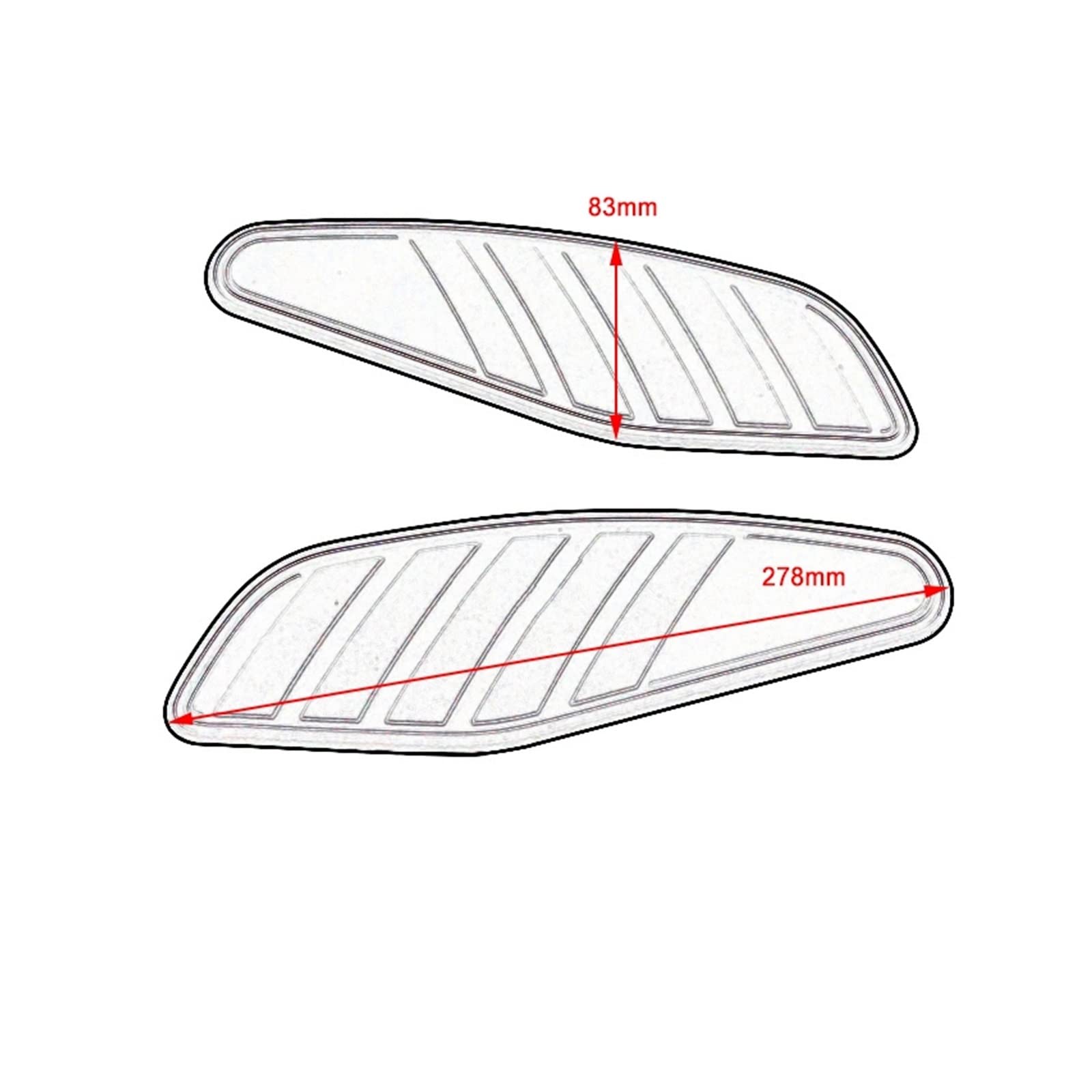 Tank Pads Für XSR700 Aufkleber Anti Slip Kraftstoff Tank Pad Seite Gas Knie Grip Für Yamaha XSR 700 Xsr700 2022 Motorrad Zubehör