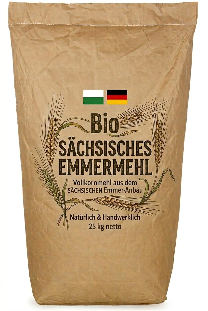 Bäckerei Spiegelhauer Bio Emmervollkornmehl 25 kg Urgetreidemehl I Urkornmehl