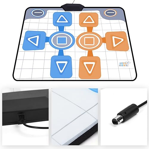 Miniatura 7 de Zunate Tapete de baile para doble persona almohadillas de baile antideslizantes para juego de consola Wii tapete de baile de repuesto para Wii Plug