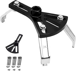 Fuel Pump Removal Tool, Adjustable Car Fuel Pump Lock Ring Tool, Fuel Tank Lock Ring Tool, Auto Fuel Lid Tank Cover Collar Ring Spanner, Universal 4.5" to 7.3" Fuel Tank Repair Tool Kit