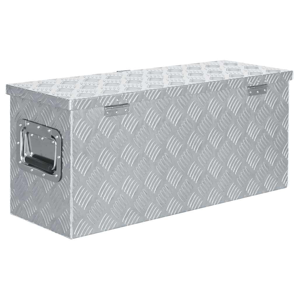 Genérico Caja de Aluminio 76,5x26,5x33 cm cm Plateada,Bricolaje,Accesorios de Bricolaje,Organización y Almacenamiento de Herramientas,Cajas de herramientas-142938
