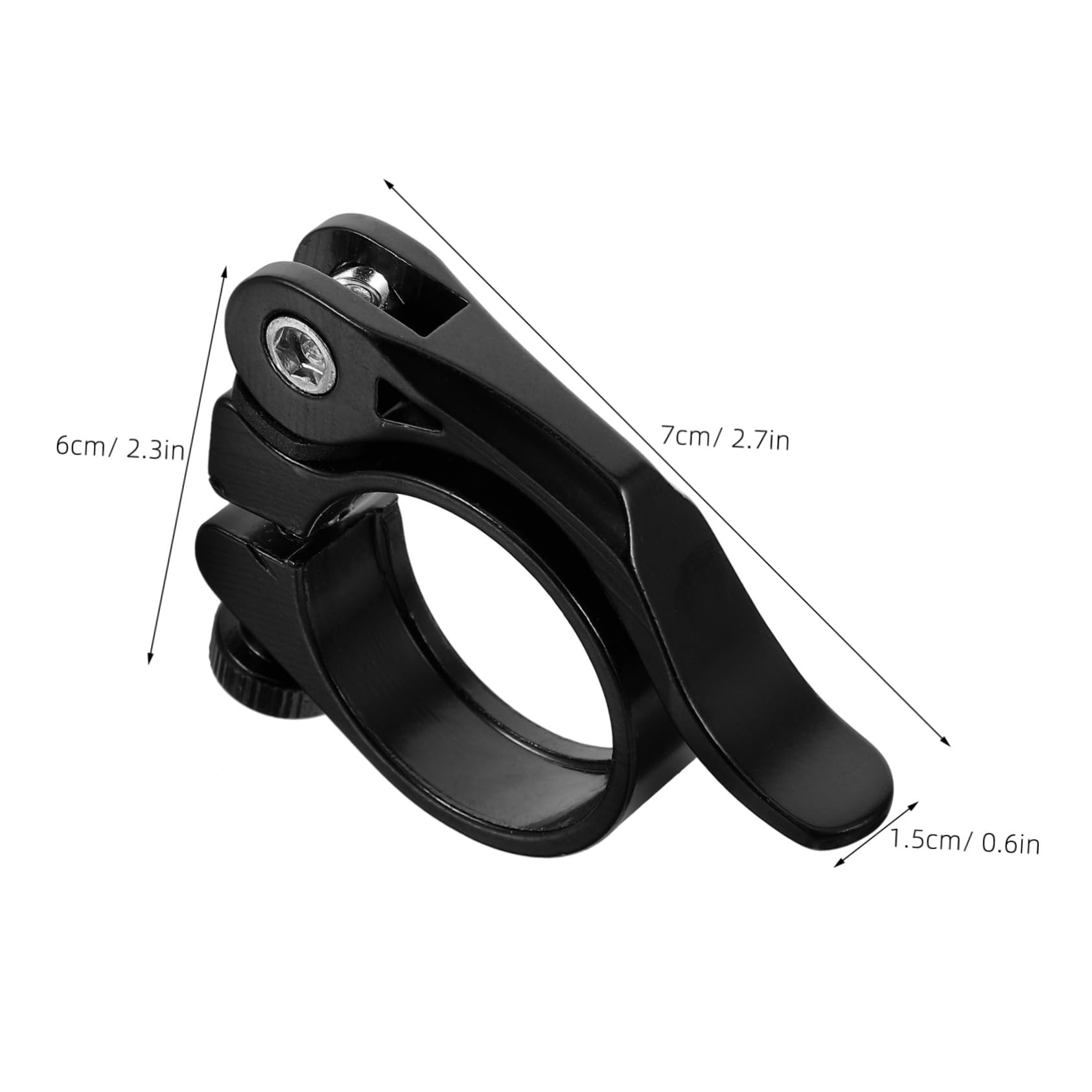 Abaodam Alloy Quick Release Bike Seat Clamp Lightweight Casual Collar for Folding Bikes Durable Metal Post Clamp with Rack Mount Design
