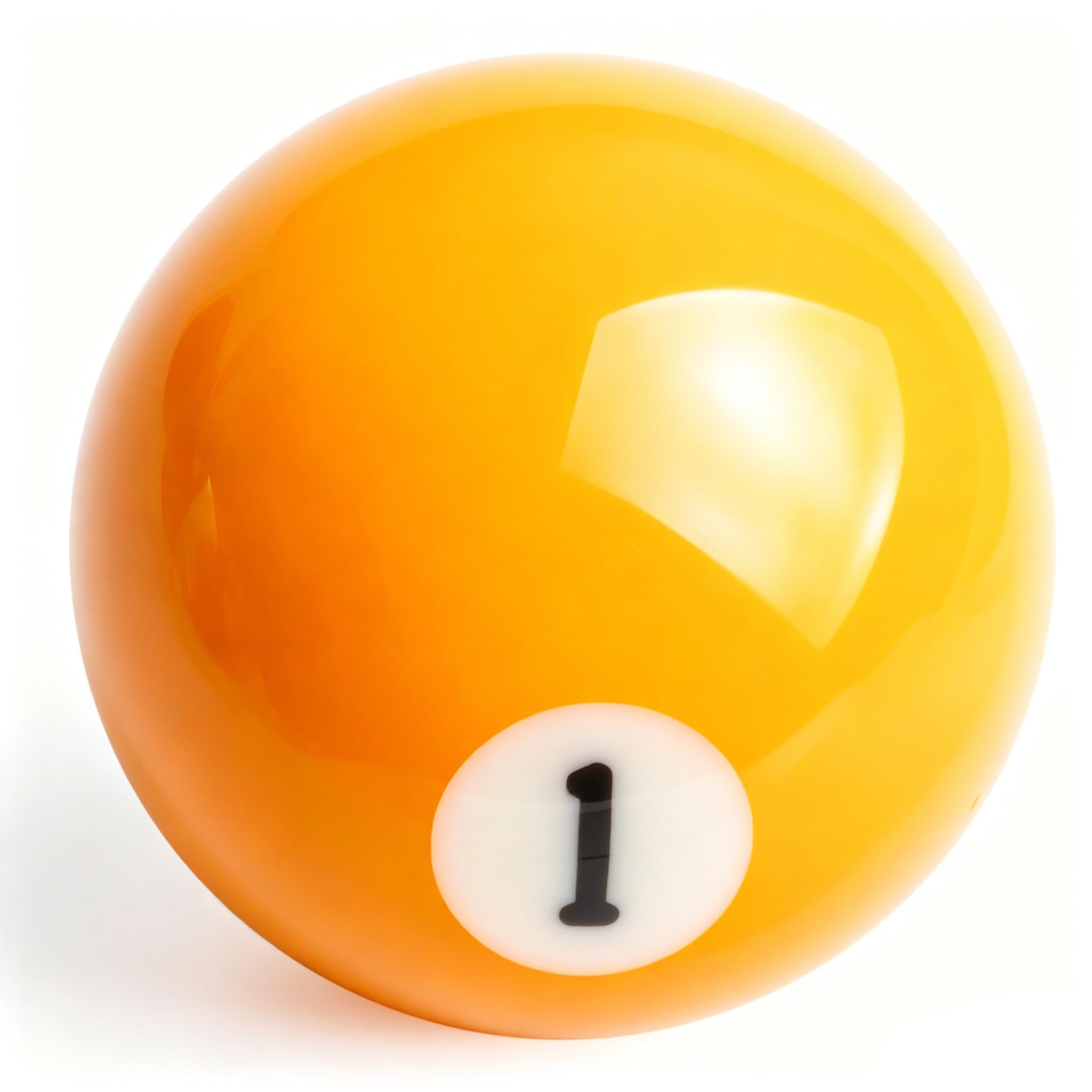 Padaodao Yellow Gear Stick Knob Number 1 Billiards Shift Grip Head Lever Shifter Handle for Most Manual Transmission Vehicles SUV Trucks Cars