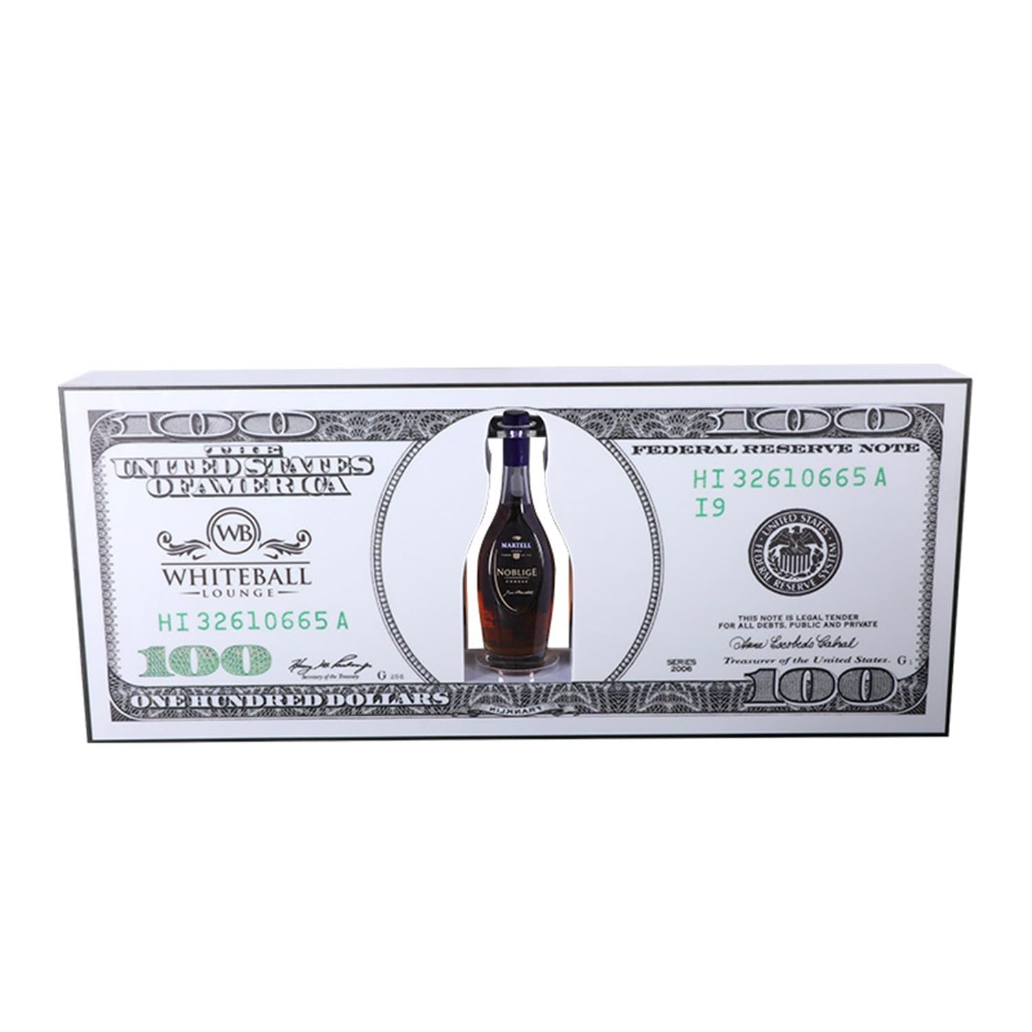 Portabottiglie Luminoso A LED, Espositore Per Bottiglie Di Vino Con Dollaro Luminoso, Porta Vino Da Cocktail Bar Commerciale/Discoteca/Villa/Festa Privata 85 * 42cm