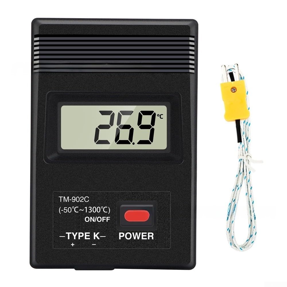 Termómetro Digital K-Type -50 para a 1300°C con Sonda Termómetro