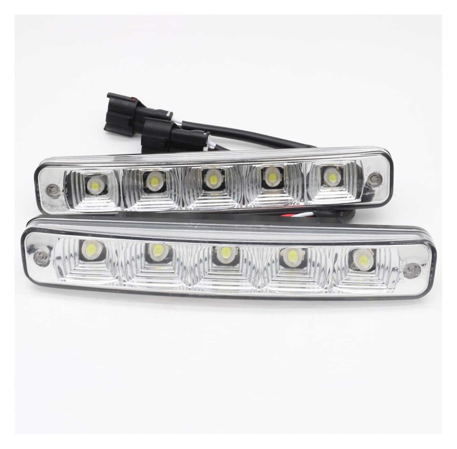 Indicatore di Direzione 2pcs 12V 10W Super Luminoso 5 E4 Guscio in Alluminio DRL Impermeabile Luce di Marcia Diurna per Auto E4-Mark Lampadine per Indicatori Direzione Auto
