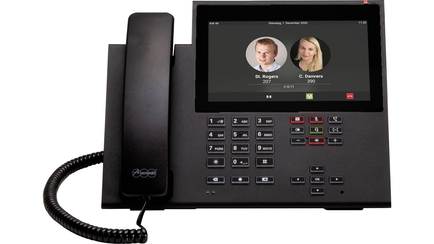 Auerswald COMfortel D-600 weiß – SIP-Telefon mit Erweiterungsoption
