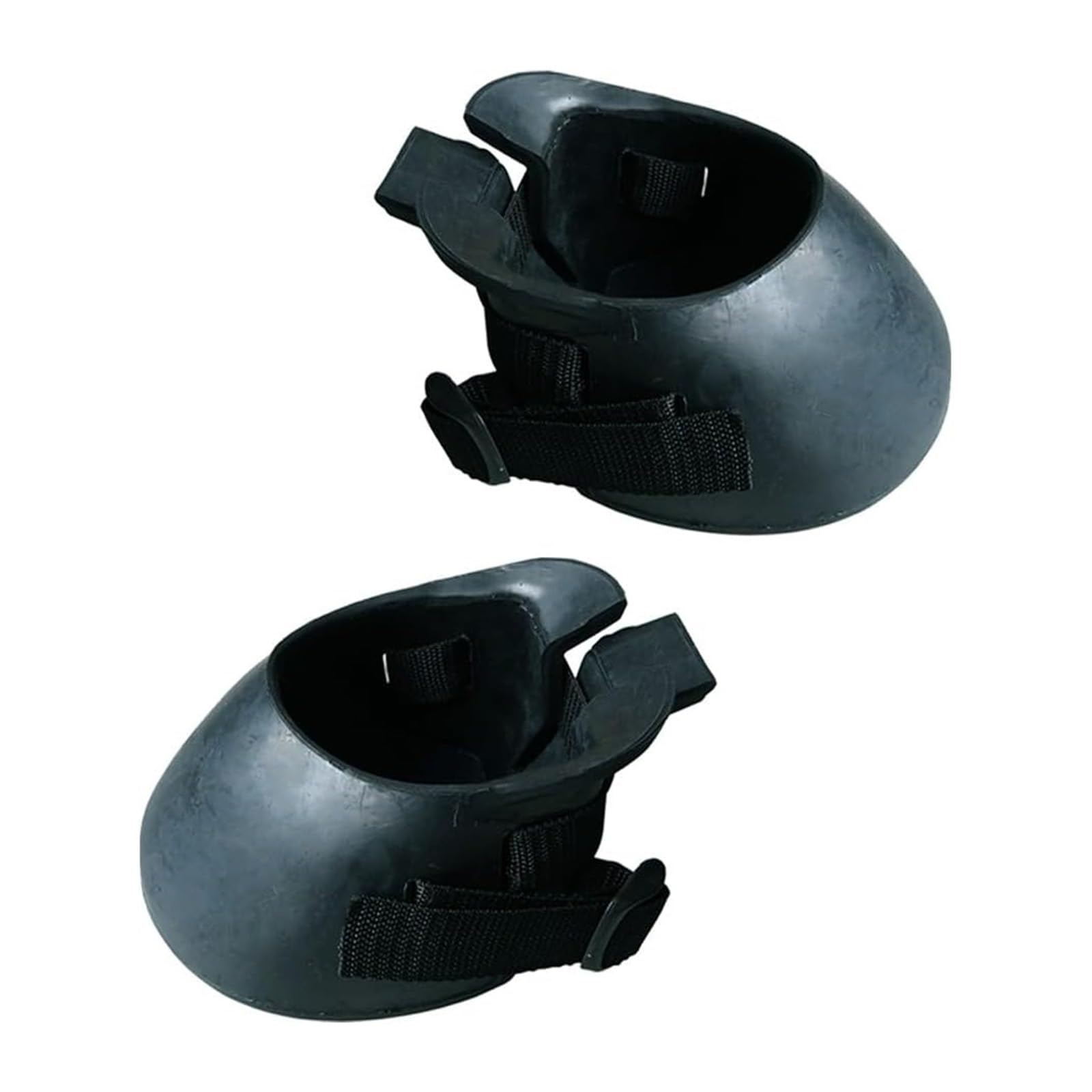 2 Pcs Rubber Horse Boots, Non Slip Lightweight Horse Foot Hoof Boots Non-slip and Shock-absorbing Durable Equine Hoof Protector for Hoof Safety (S)