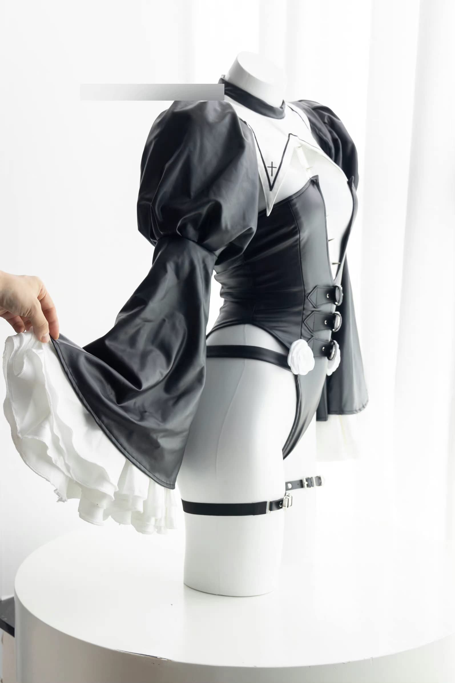 殺戮のシスター　コスプレ　Mサイズ　シスター 歪萌舎 Amazon.co.jp: 【姫洋服】歪萌舍 PU革 殺戮のシスター 圣女 修道