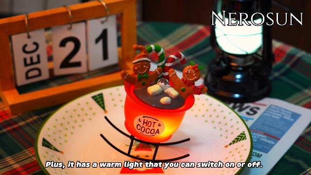 Amazon.com: NEROSUN Christmas Gingerbread Man in Lighted Rocking