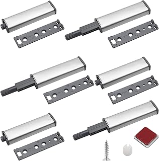 BokWin 12 PCS Magnetic Push Latches for Cabinet Door, Push to Open Cabinet Hardware Magnet Touch Latch Push Release Latch for Drawer, Closure, Wardrobe, Closet Push Catch Pop Out Latch