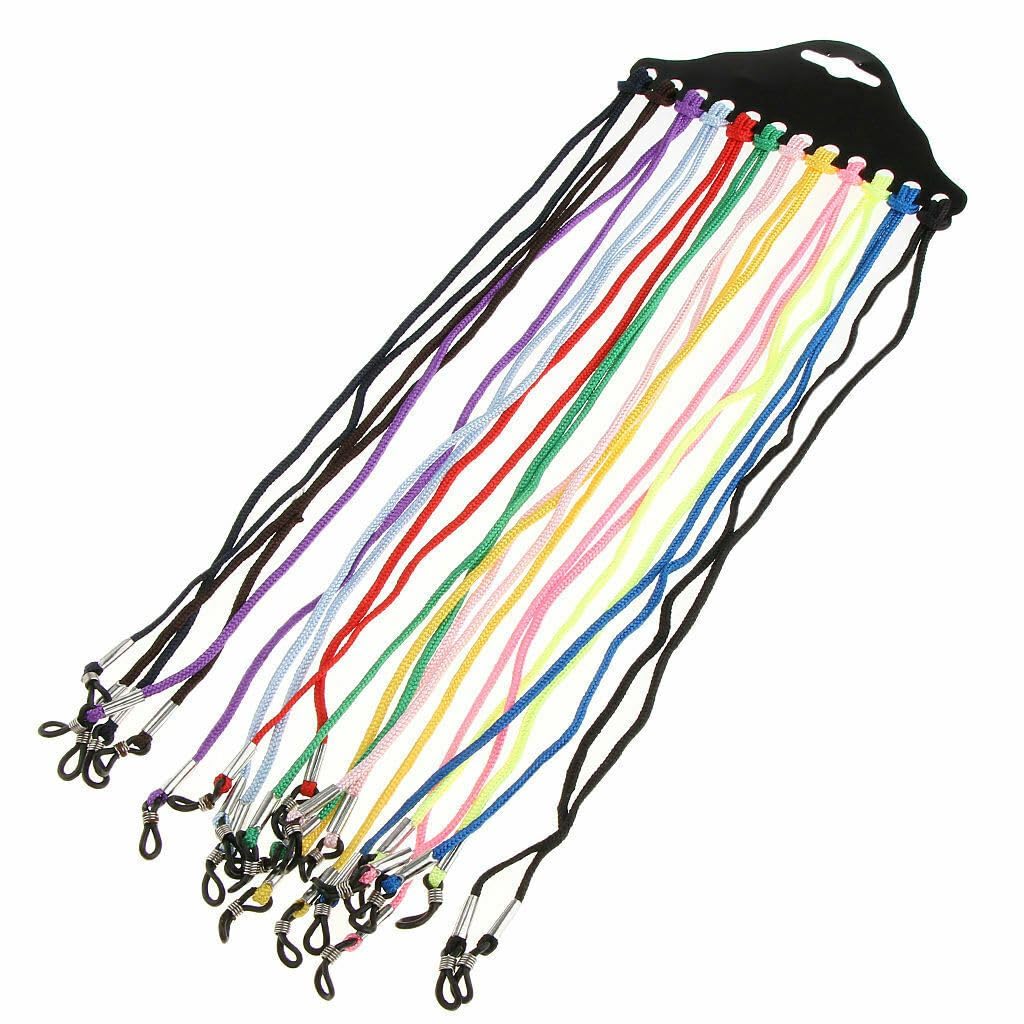 BARBUDDY 12 Pc Unisex Multicolor Eyeglass Holder Strap Spectacle Sunglass Cord Chain Neck Strings-image-39