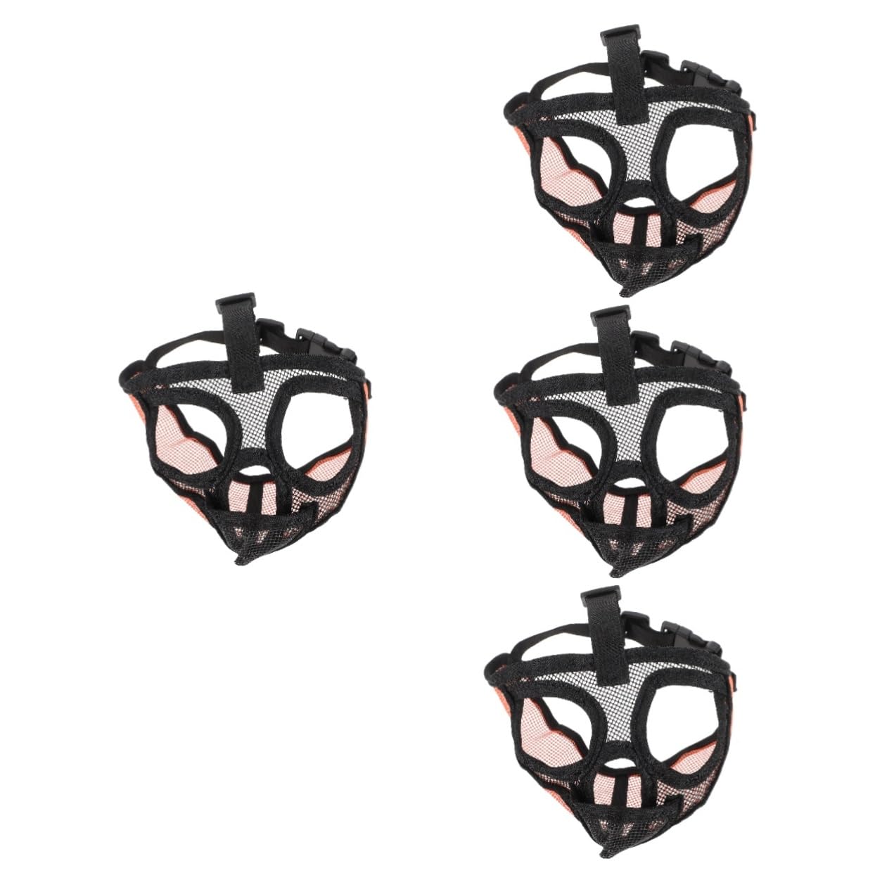 INOOMP 4pièces Muselière Respirante pour Chien Muselière Anti-aboiement Et Anti-Morsure avec Design Léger Et Confortable