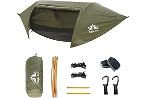 Waterproof Hammock Tent with Mosquito Net and Rain Fly