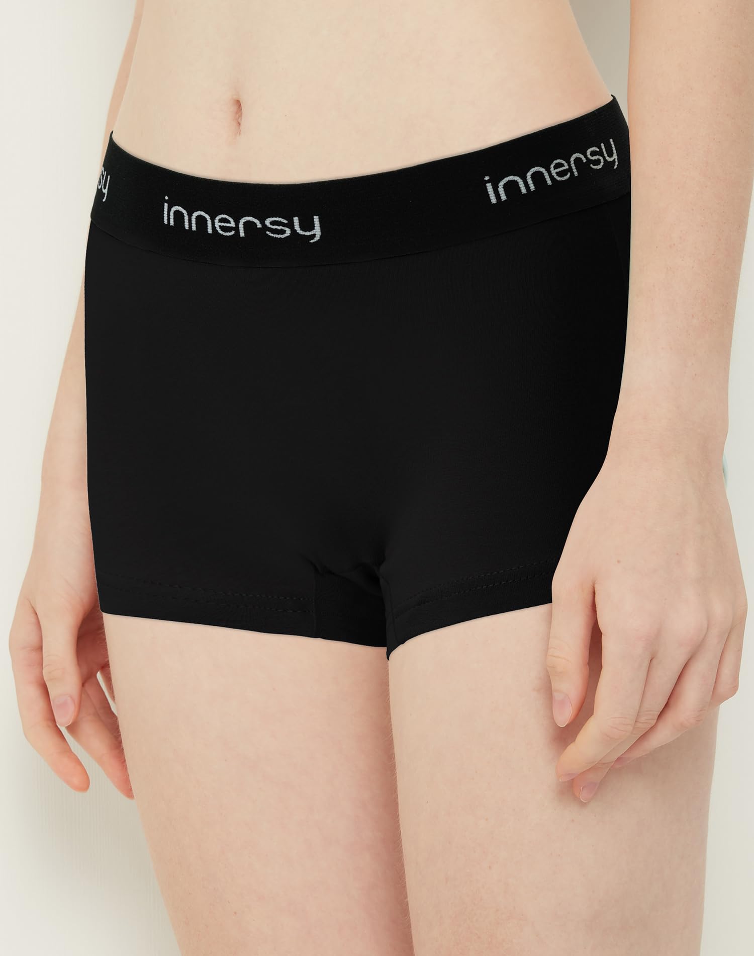 INNERSY Bokserki dla dziewcząt, bielizna dla nastolatków w wieku 8-16 lat (przed/po menstruacji), 3 sztuki w opakowaniu