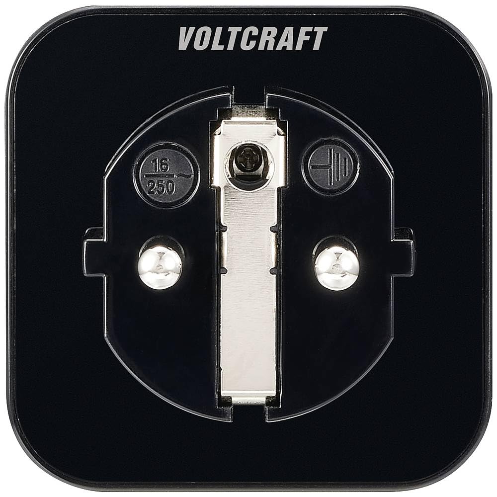 VOLTCRAFT SEM6500 BLACK Energiekosten-Messgerät inkl. Funksteckdose, Datenexport, Datenloggerfunktion, Kostenprognose,