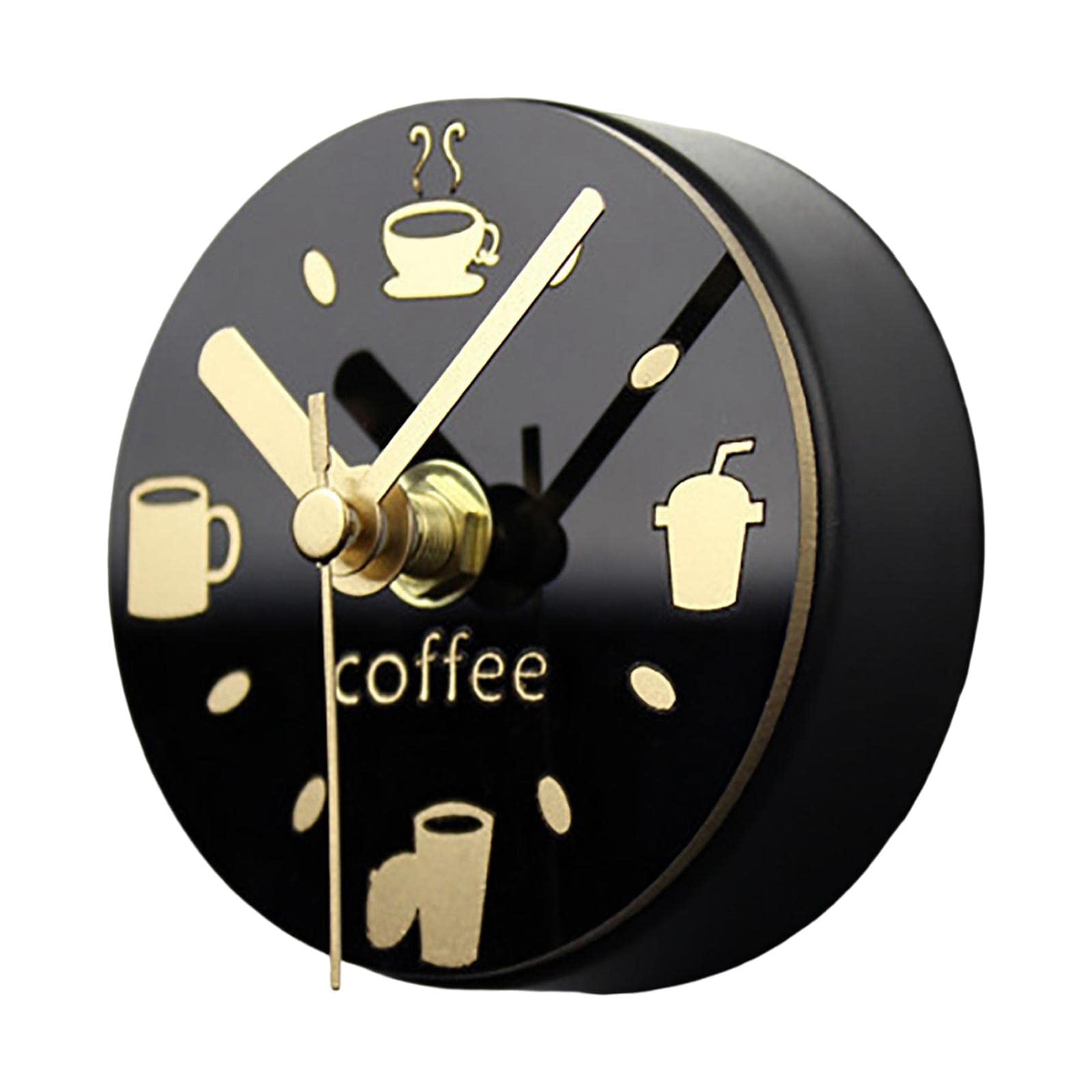 Pleayietoopiatiey Black Fridge Magnet Clock Refrigerator Magnets Home Decoration Magnetic Sticker, 85 Mm