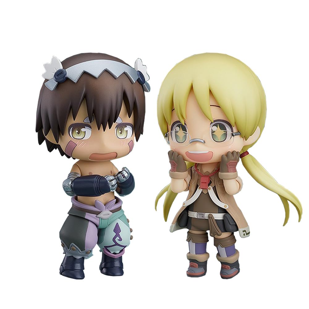 Anjinguang 2pcs/Set Made in Abyss Figure Riko/Reg Action Figure Anime Figurine PVC Statue Model Collection Ornaments 10cm