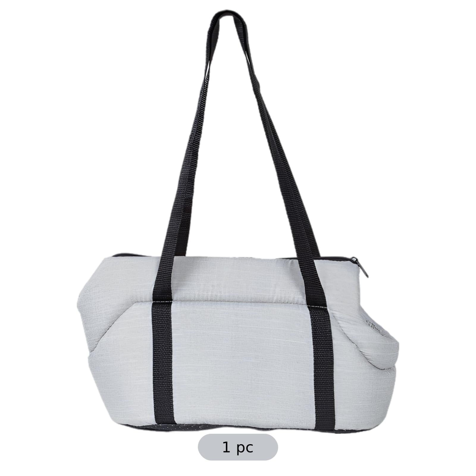 Transporttasche für Haustiere, Faltbare Hundetasche und Katzentragetasche, EIN-Schulter-Handtasche, atmungsaktive Reisetasche für kleine Hunde, weiches Innenfutter, 45 x 22 x 20 cm, Grau
