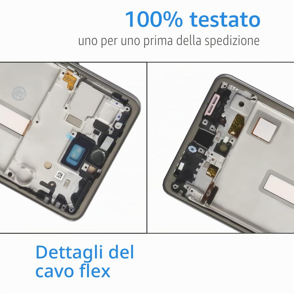 per Samsung Galaxy A53 5G Sostituzione Dello Schermo A536 SM-A536B SM-A536U Display LCD Touch Screen Digitizer Assembly INCELL Kit di Parti di Riparazione con Telaio, Non Supporta Impronte Digitali