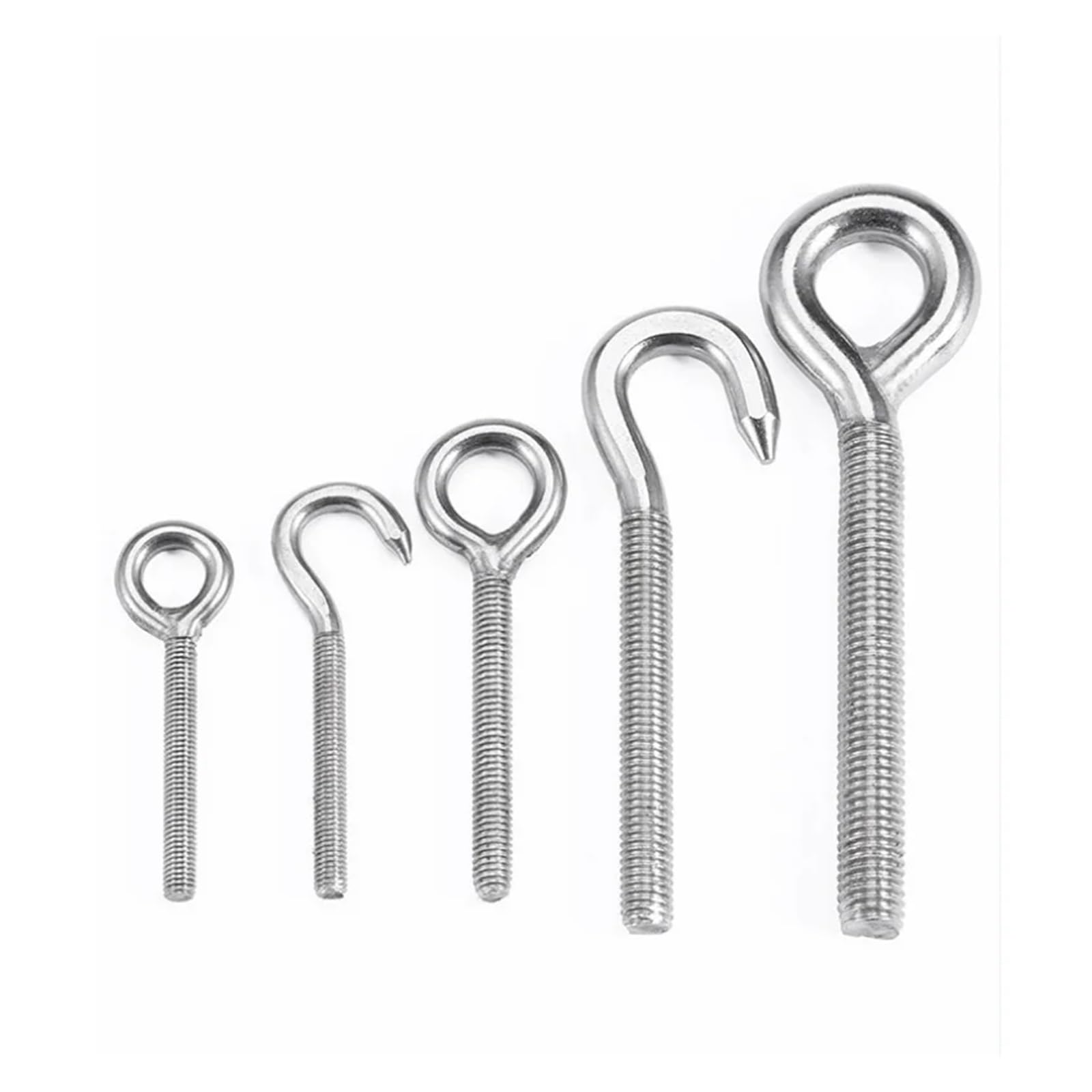 Pernos de Ojo de Acero CáNcamos Tornillo de ojo oveja acero inoxidable 304, perno M4, M5, M6, M8, M10, M12, M14, M16, M18, M20, M22, M24, herramienta suspensión con gancho for colgar anillos(M14-1pcs)