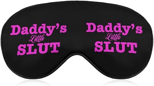 Daddy's Little Slut - Máscara ligera para dormir con los ojos vendados, cubierta con correa ajustable para hombres y mujeres