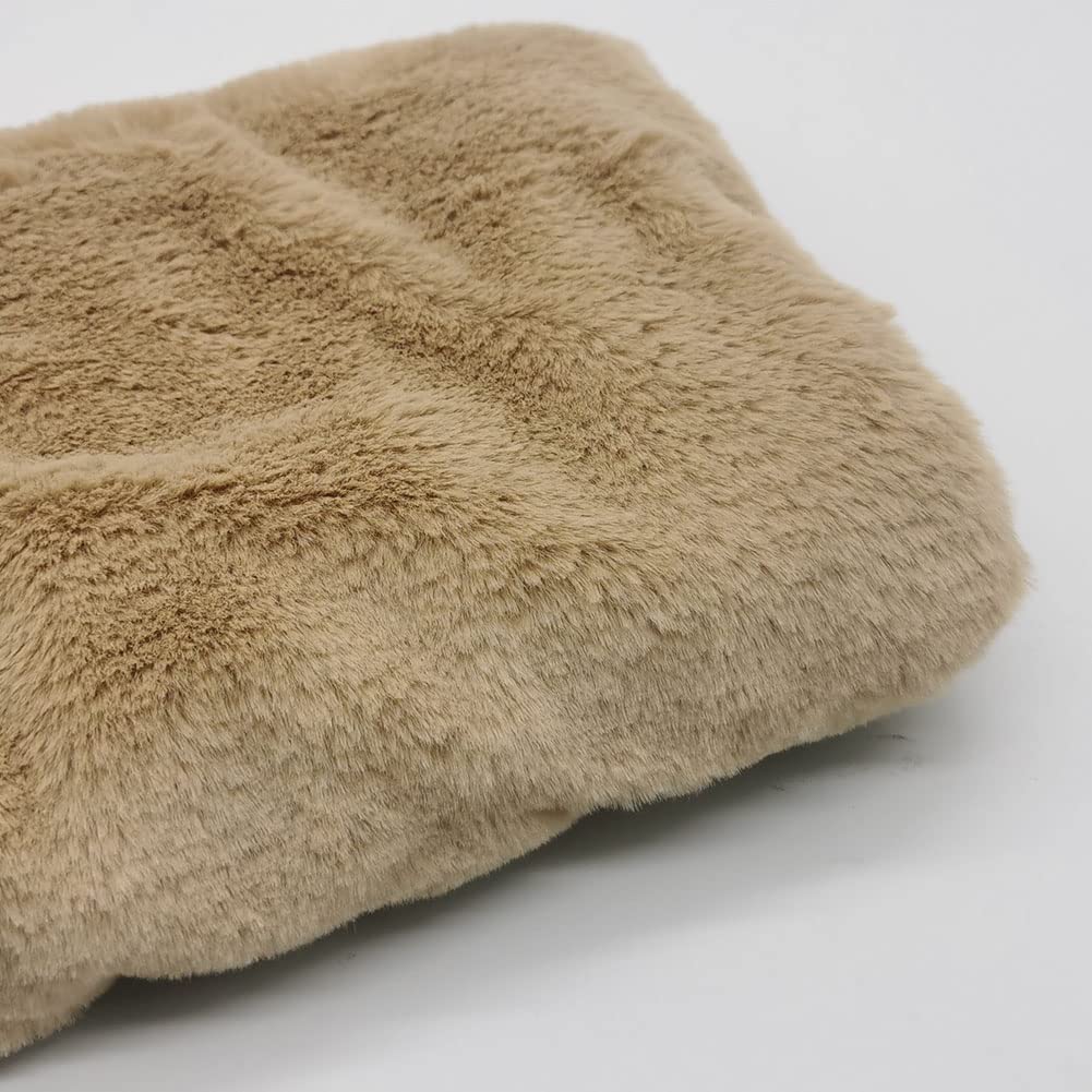 SwirlColor Ręczne mufki ze sztucznego futra, mufka do ocieplania dłoni w zimie (khaki), khaki, 13.8x7.9inch