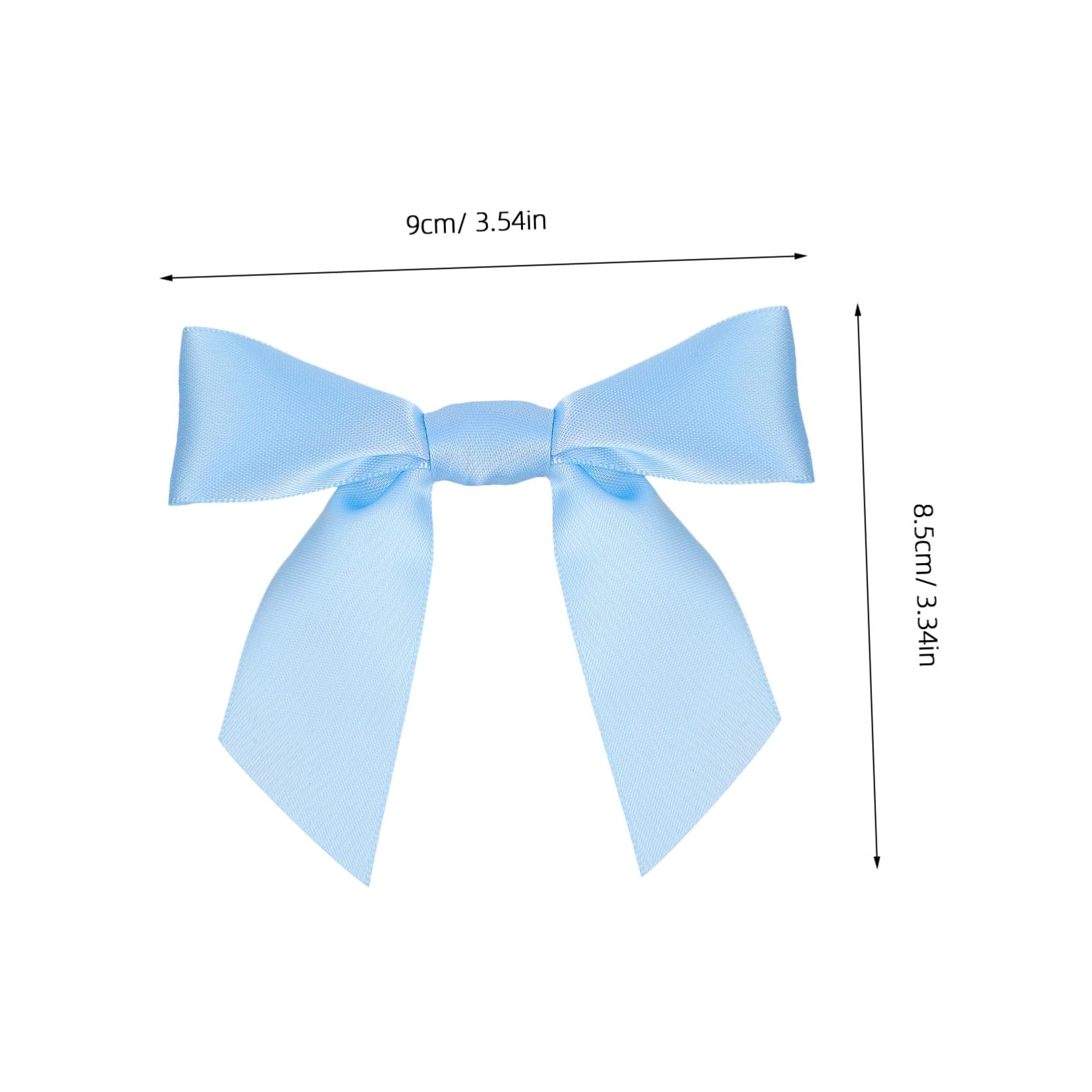 PLAFOPE 100 Piezas Lazos para Bolsas Regalo Azul Moños Preatados para Manualidades Decoración de Fiestas Bodas y Cumpleaños