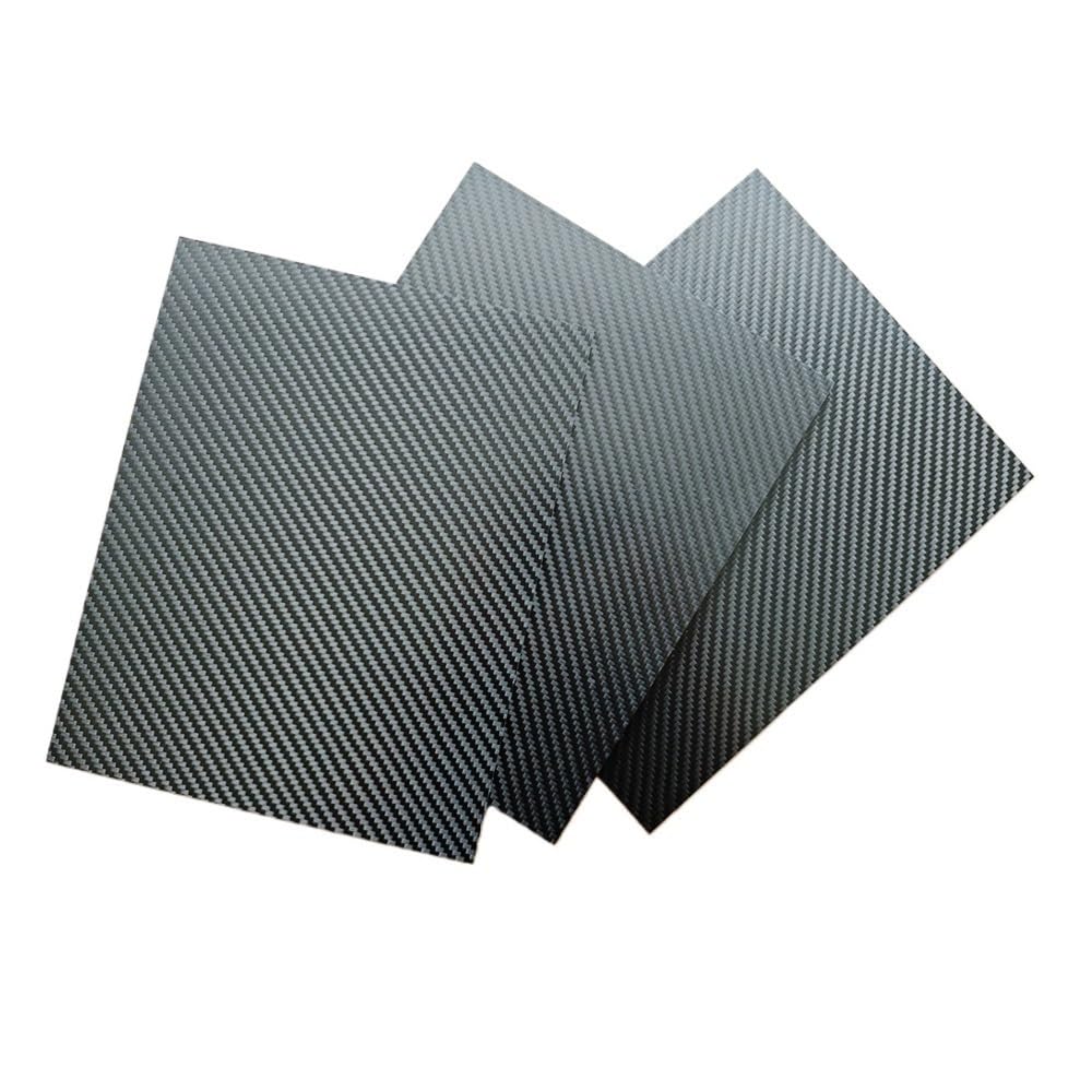 Arkusze z włókna węglowego, Arkusz z włókna węglowego Twill Matte 3K o grubości 200x250 mm i grubości 0,5-6,0 mm dla materiału modelowego(0.5mm)