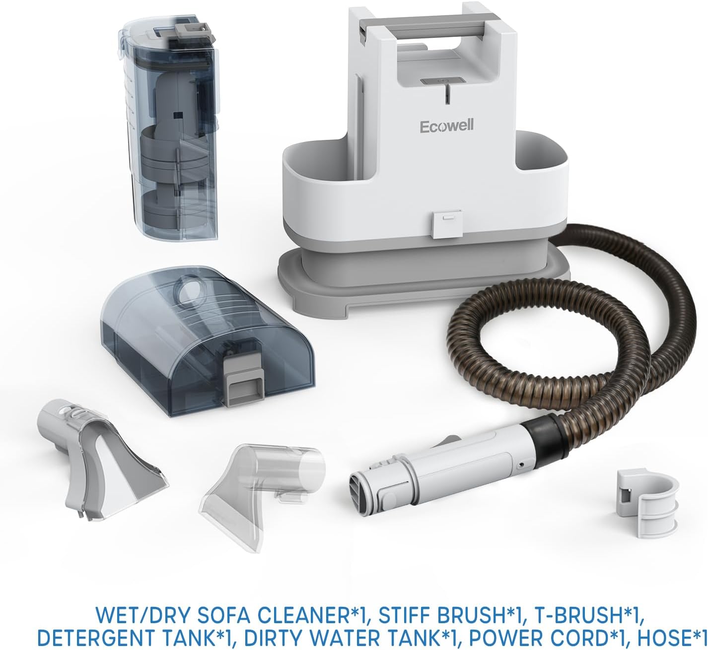 ECOWELL Portable Upholstery Carpet Cleaner WDV01 accessories