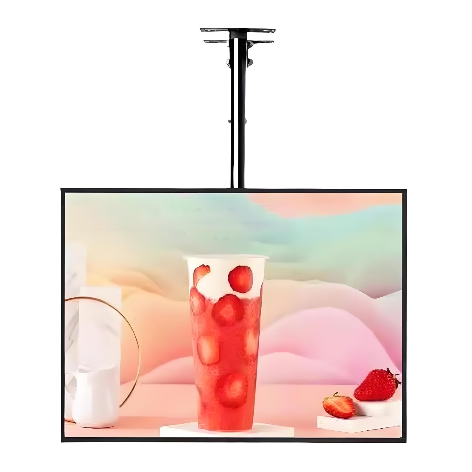 Wandmontierte Speisekarte für Restaurants,30x40 Cm Große LED,Menütafel Mit Aluminiumrahmen,Wandmontierter 3D-Leuchtkasten für Restaurants,Cafés 60 * 120cm
