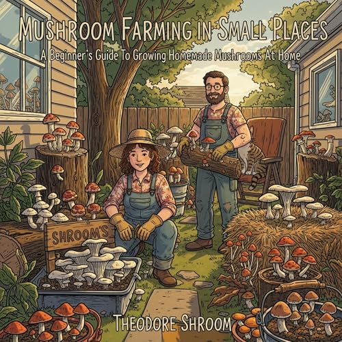 『Mushroom Farming in Small Spaces』のカバーアート