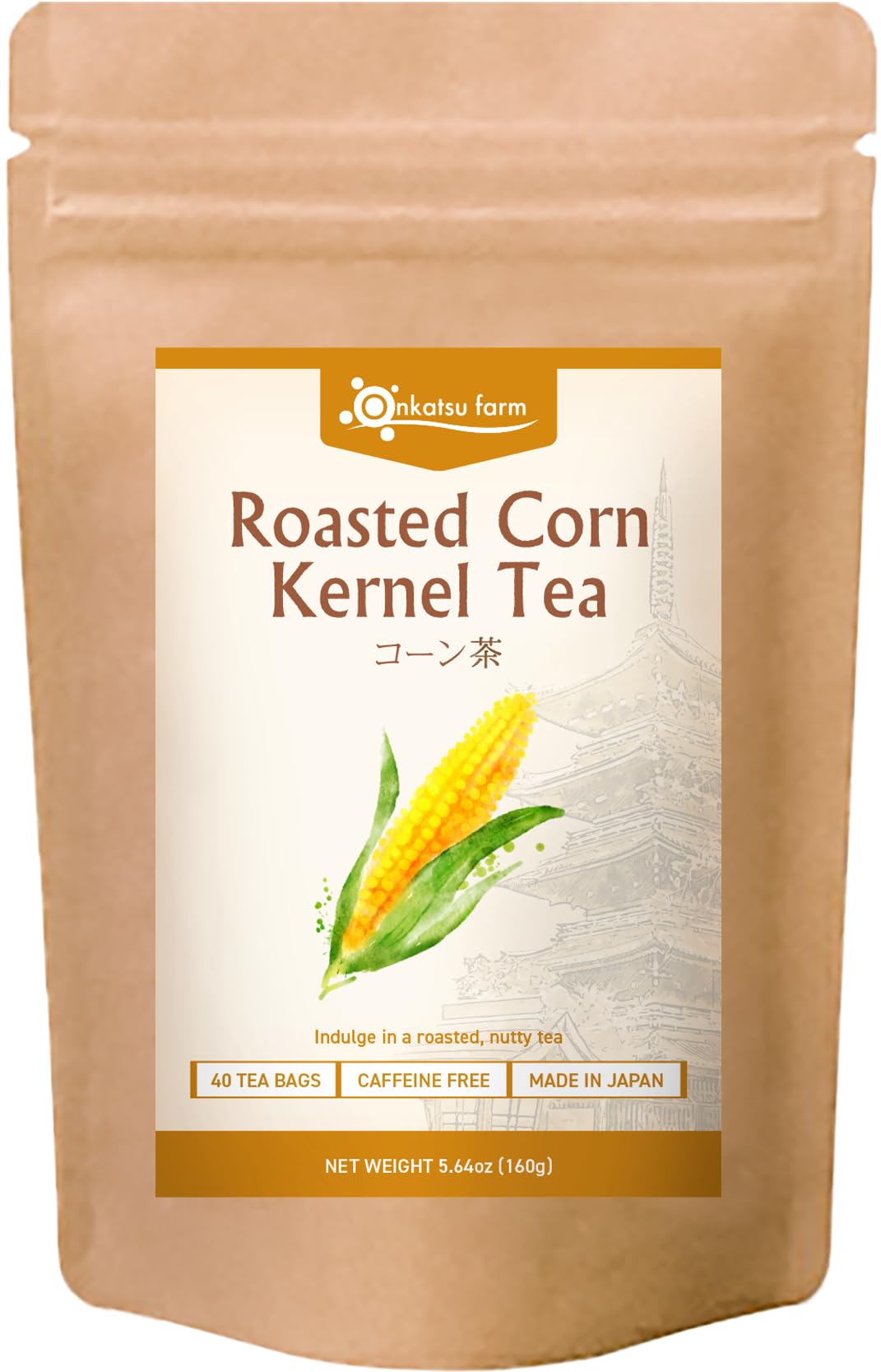 Amazon.com : Onkatsu Farm Roasted Corn Kernel Premium Japanese Tea