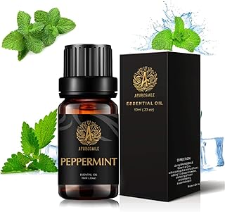 Aromatherapy Essential Oils, Peppermint Aromatherapy Essential Oils (0.33 oz - 10ml), 100% Pure Essential Oils Peppermint Scent for Diffuser, Humidifier, Massage, Aromatherapy, Skin & Hair Care