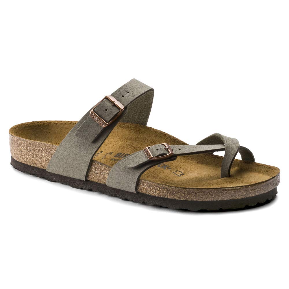 Birkenstock Women's Mayari Stone, Birkibuc Flip Flops, 9 UK