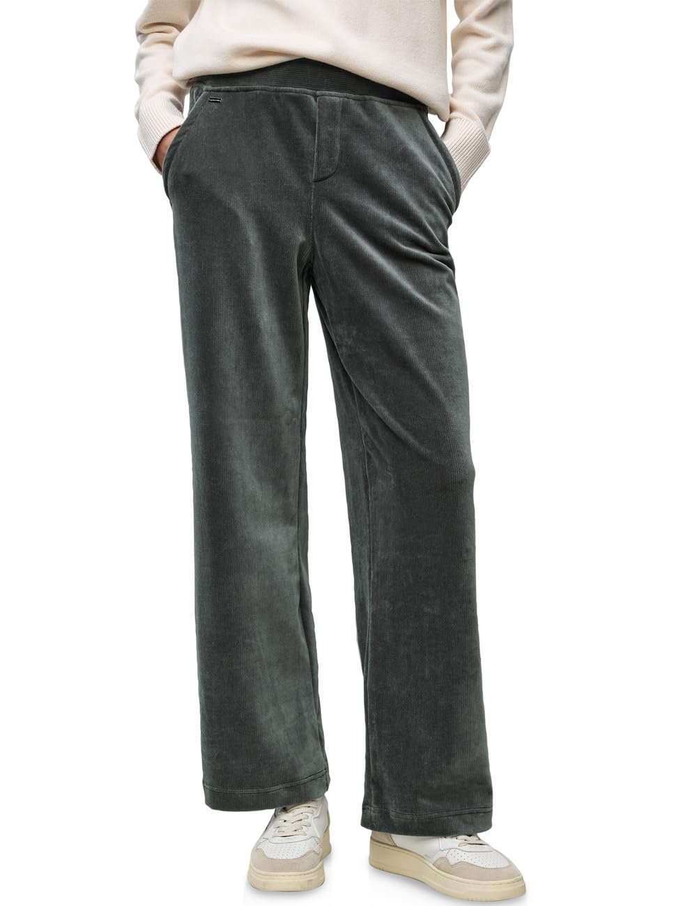 Street One - 3716566, Straight Leg - Pantaloni a Coste Donna